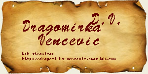 Dragomirka Venčević vizit kartica